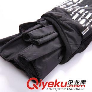 針織衫/毛衣 新款 時(shí)尚拼接棉袖燙鉆保暖毛衣原始圖片3