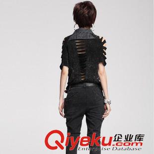秋款長袖T恤 新款女裝T恤 夏裝 懷舊洗水 燒花破洞 T恤原始圖片2
