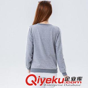 A 實拍秋冬女裝新款圓領拼色衛衣韓版女裝套頭衫大碼女外套女