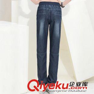 A （實(shí)拍）秋冬女松緊抽繩寬松牛仔休閑燈籠女長(zhǎng)褲顯瘦大碼潮原始圖片2