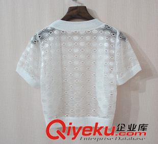 春夏鏤空針織/防曬衫 2015夏裝新款蕾絲披肩 女 薄開衫外套 小披肩 夏 百搭原始圖片2
