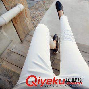 B 2015秋冬孕婦褲韓版鉛筆褲時(shí)尚顯瘦孕婦小腳鉛筆九分托腹褲原始圖片2
