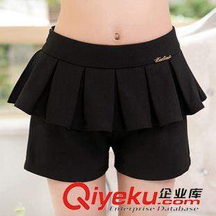 春款短褲 實(shí)拍2015夏裝新款韓版百褶顯瘦女短褲原始圖片3