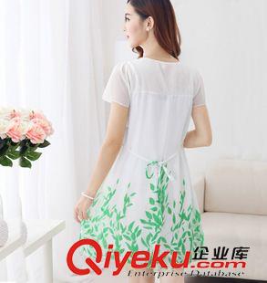 孕婦上裝 實拍夏季新款孕婦裙 韓版時尚大碼孕婦裝孕婦連衣裙原始圖片3