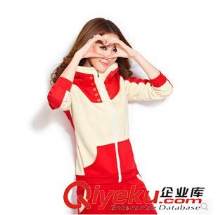 長(zhǎng)袖衛(wèi)衣二件套 米茉衣尚2015早春秋新款韓版拼接加絨衛(wèi)衣套裝連帽加厚休閑運(yùn)動(dòng)服原始圖片2