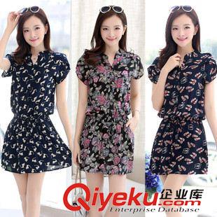 時尚連體褲 廠家直銷 新品韓版綿綢森女系大碼女裝文藝范小清新連衣裙褲原始圖片2