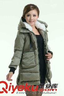 羽絨服|棉服 2014冬新款 韓版加厚軍工裝羽絨服女裝大碼羽絨服中長(zhǎng)款zp羽絨原始圖片3