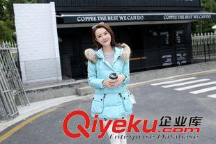 羽絨服|棉服 2015秋冬保暖羽絨棉衣外套女韓版大碼寬松連帽中長款棉衣棉服女裝原始圖片3