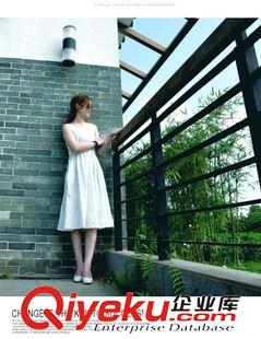 清倉tj系列 亞麻棉麻連衣裙文藝修身復古森女系中長款背心長裙女裝2015夏原始圖片2