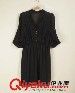 連衣裙 2014春夏裝新款蕾絲連衣裙 時尚女裝打底裙 雪紡原始圖片2