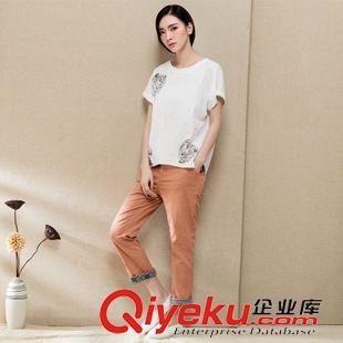2015八月{dy}批新款上架 春秋新款民族風(fēng)仿棉麻哈倫褲九分褲少女懷舊寬松休閑褲子原始圖片3