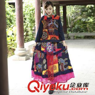 2015七月第五批新款上架 2015布衣 波西米亞 女式舞蹈裙 棉麻女式半身長裙原始圖片2