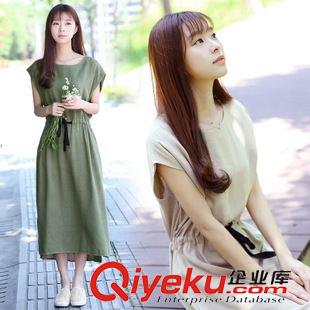 2015七月第三批新款上架 森女系夏裝新款棉麻褲子薄款九分亞麻女褲寬松緊腰哈倫褲加大碼