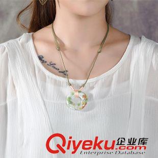 亞麻/棉麻短袖/中袖連衣裙 實拍新款文藝棉麻荷葉假兩件寬松不規(guī)則民族風復古文藝長裙原始圖片2