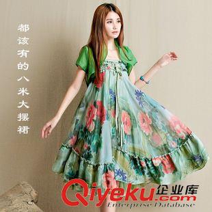 亞麻/棉麻半身裙 實(shí)拍 2015新款 夏裝文藝范 純手工手繪棉麻 半生裙半身長(zhǎng)裙