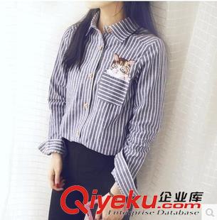 亞麻/棉麻T恤/襯衣/背心 2015夏裝新款短袖襯衫文藝繡花襯衣原創(chuàng)棉麻女裝代理加盟