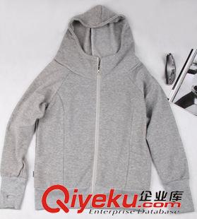 衛衣/棉衣 2015春秋裝新款女帶帽套手指衛衣外套加絨上衣