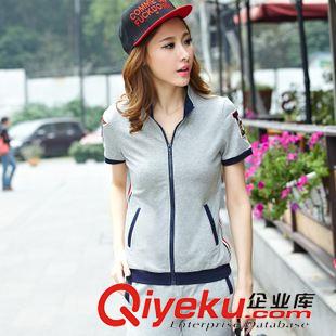 7月2期新品 夏季女裝套裝2015新款休閑套裝夏短袖七分褲時(shí)尚運(yùn)動(dòng)套裝女原始圖片3