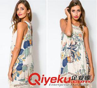 5月2期新品 2015海邊度假情侶裝休閑大碼夏雪紡連衣裙棉修身短袖男式t恤 潮