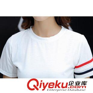 4月11期新品 2015韓版情侶裝夏裝學(xué)院風(fēng)百搭短袖男女T恤圓領(lǐng)半袖情侶衫班服潮原始圖片2
