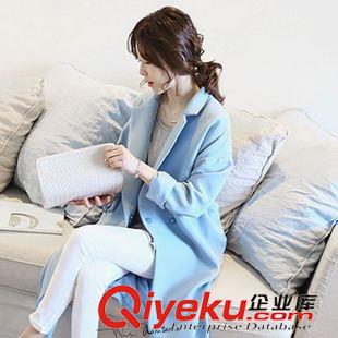 上衣專區(qū) 女外套風(fēng)衣2015春秋新款女裝韓版中長款修身休閑風(fēng)衣一件代發(fā)原始圖片2