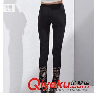 女褲 夏季新款女裝 鏤空休閑褲松緊腰小腳褲顯瘦長褲寬松褲子原始圖片2