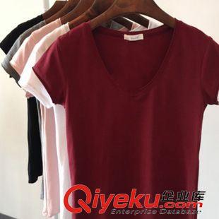 所有寶貝 2015夏裝新款 修身韓版短袖A字牛仔連衣裙 女