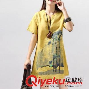 棉麻系列 2015夏季新品 棉麻薄款松緊腰七分褲亞麻女休閑顯瘦小腳哈倫褲