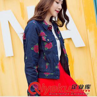 牛仔系列 2015年新款 小雛菊印花牛仔褲女牛仔短褲