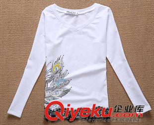 長褲長袖系列 2015秋裝 新款韓版女裝修身顯瘦T恤大碼長袖打底衫T恤原始圖片2