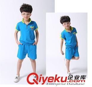 夏季 2015夏季幼儿园园服儿童运动套装表演服小学生校服班服批发AM39