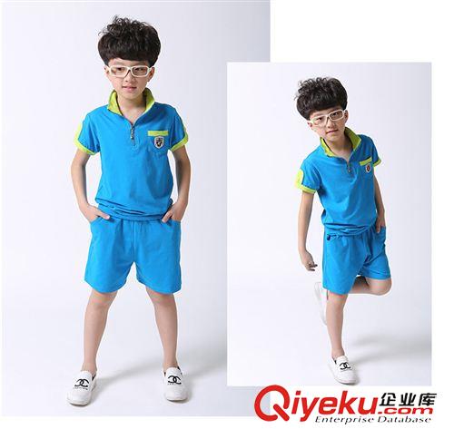 夏季 2015夏季幼儿园园服儿童运动套装表演服小学生校服班服批发AM39