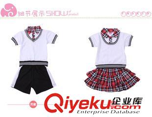 夏季 2015新款英倫風領結夏裝 小學生校服 幼兒園園服班服定做批發(fā)AM40