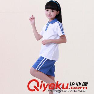 夏季 夏季純棉短袖運(yùn)動(dòng)幼兒園園服班服小學(xué)生校服批發(fā)定制AM80