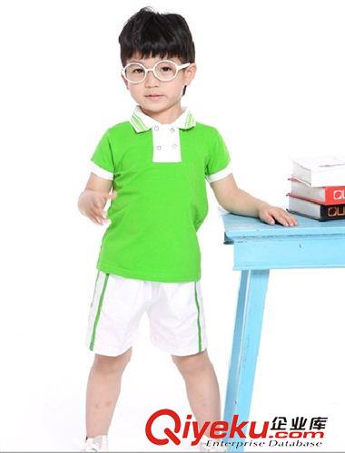 夏季 夏季學(xué)院風(fēng)短袖童裝幼兒園園服中小學(xué)生校服運動制服班服定制AM49