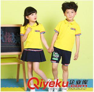 夏季 夏季新品幼儿园园服班服纯棉套装 小学生校服批发定制AM28