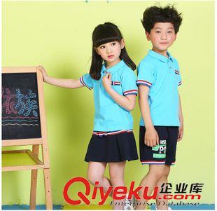 夏季 夏季新品幼儿园园服班服纯棉套装 小学生校服批发定制AM28