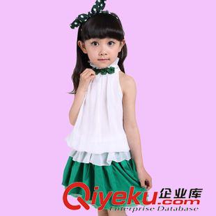 夏季 夏季短袖兒童吊帶領(lǐng)結(jié)套裝幼兒園園服小學(xué)生校服舞臺表演服AM93