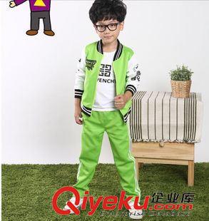 中學(xué)生校服定制 2015秋冬新款時(shí)尚潮兒童長袖字母休閑套裝幼兒園園服校服