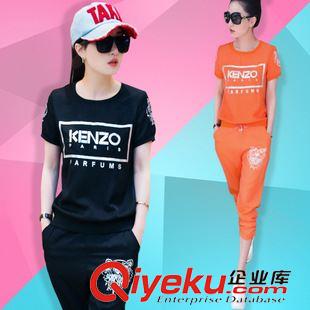 休閑套裝 運(yùn)動套裝女春秋2015秋季長袖休閑運(yùn)動服學(xué)生衛(wèi)衣套裝棒球服潮