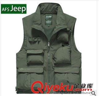 馬甲 858新品Afsjeep吉普zp多袋馬夾多兜服薄款釣魚網(wǎng)眼攝影馬甲批發(fā)