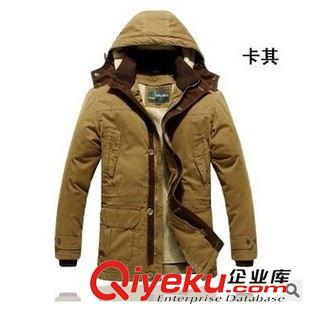 JEEP棉衣 2015戰(zhàn)地吉普冬季新款男裝 中長(zhǎng)褲加厚棉衣連帽保暖男裝外套廠家原始圖片2