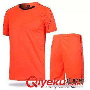 5月新品 2018年新款男士足球服套裝短袖足球訓練服光板足球運動服定制印號
