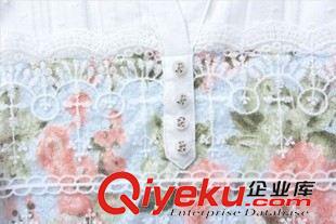 雪紡衫蕾絲衫 2015夏季新款 棉麻襯衫短袖 亞麻蕾絲拼貼女裝上衣 森女布衣女原始圖片3