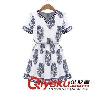 4月新款1期 2015春夏裝新款歐美字母印花短袖t恤裙女連衣裙原始圖片2