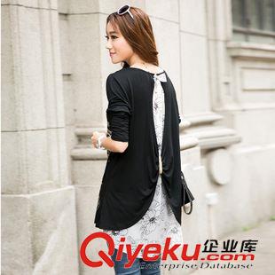 長(zhǎng)袖T恤 2015春秋新款韓版打底衫 修身顯瘦長(zhǎng)袖上衣經(jīng)典條紋T恤女