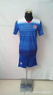 足球服套裝 【廠家直銷15-16美洲杯新款美國國家隊主客場隊服 短袖足球服套裝