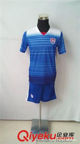足球服套裝 【廠家直銷15-16美洲杯新款美國國家隊主客場隊服 短袖足球服套裝