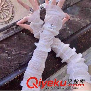 防嗮袖套  手套 女士夏天必備蕾絲長款防曬手套 優(yōu)雅戶外防紫外線開車防曬套袖女