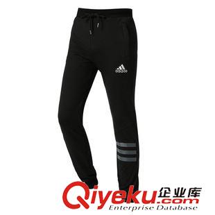 運動長褲 秋裝男士運動褲青少年運動休閑松緊褲全棉寬松小腳褲批發團購長褲